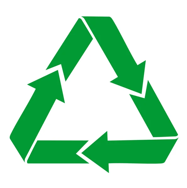 Ícones de reciclagem verde — Fotografia de Stock