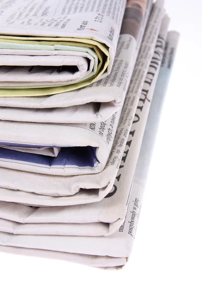 stock image Pile of newspapers