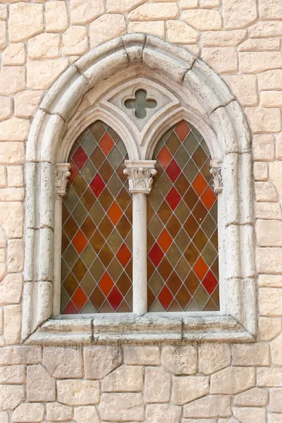 Färg målat glasfönster — Stockfoto