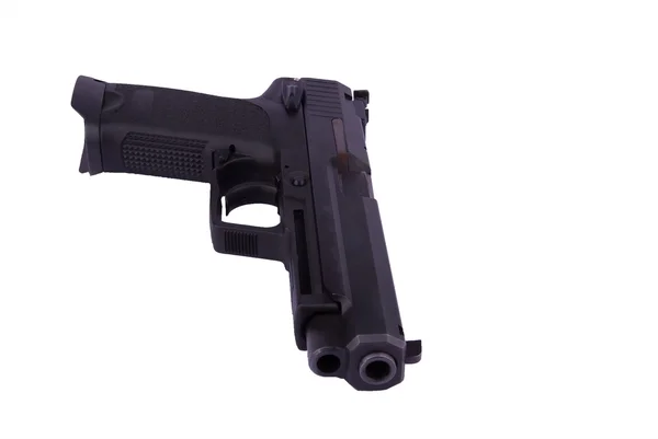 9 mm pistol in holster — Stock Photo, Image