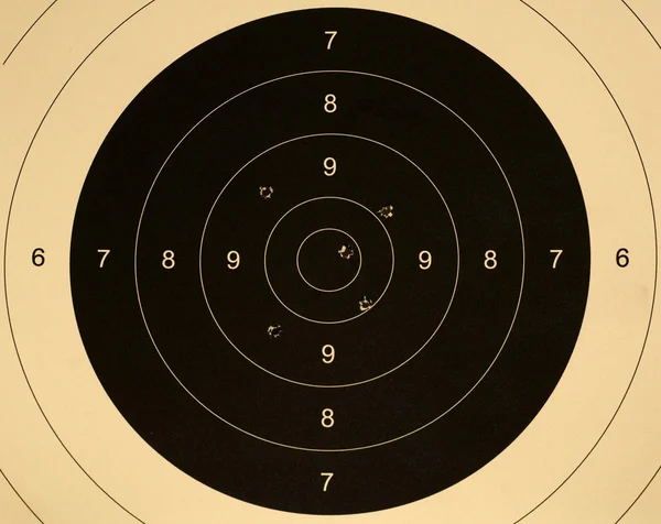 Pistolet 25 metr cel — Zdjęcie stockowe