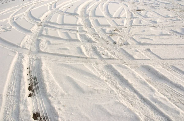 Pista na neve — Fotografia de Stock