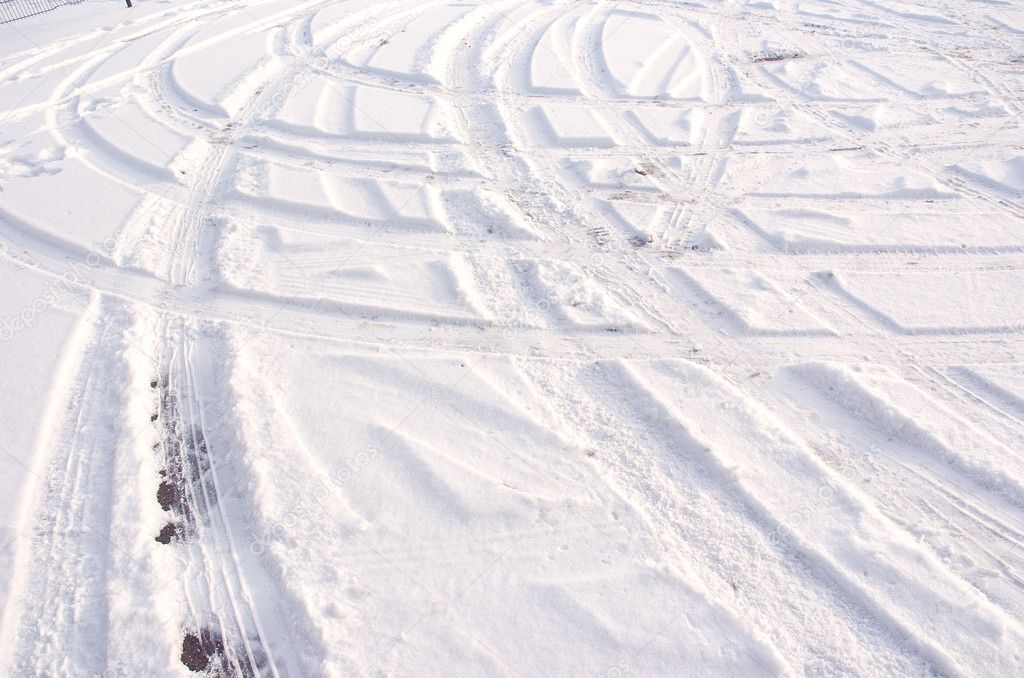 Track in the snow