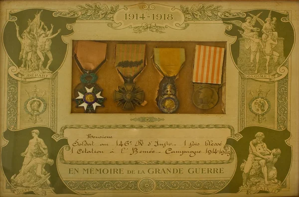 Fransız ww 1 madalya — Stok fotoğraf