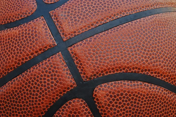 バスケット ボール - 革のクローズ アップ — ストック写真