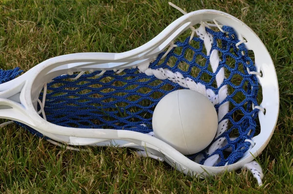 Lacrosse huvud och bollen — Stockfoto