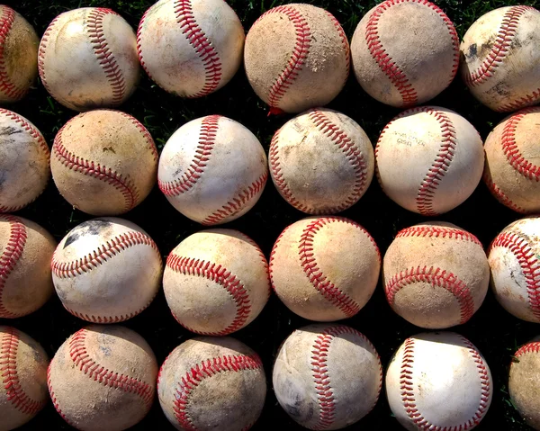 Baseballreihen — Stockfoto