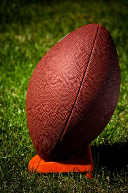 American Football on Tee Side View clipart