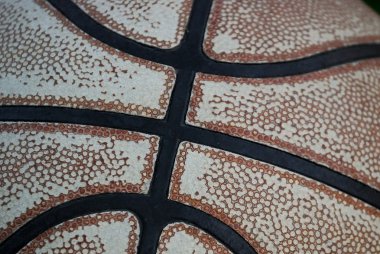 Basketball - Old Leather Close Up clipart