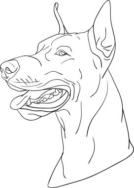 Dog head clipart