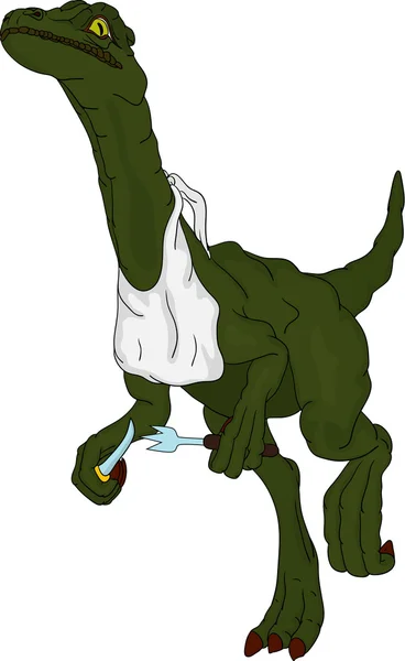 배고픈 공룡 — 스톡 벡터