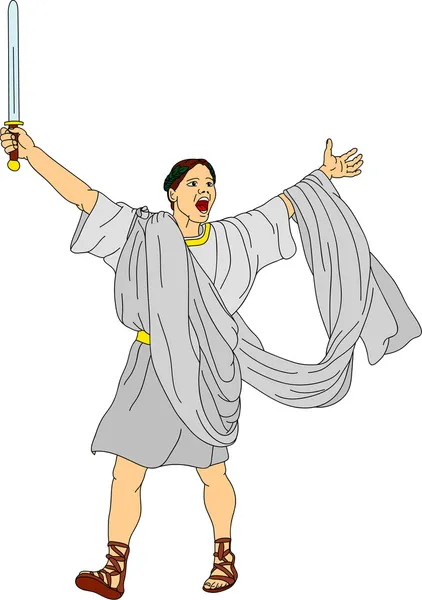 Győztes római — Stock Vector