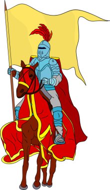 Knight on horse clipart