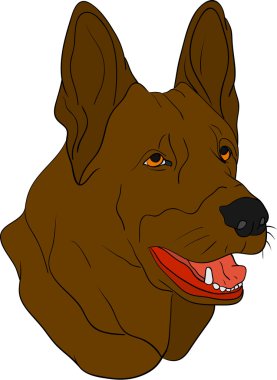 Dog head clipart