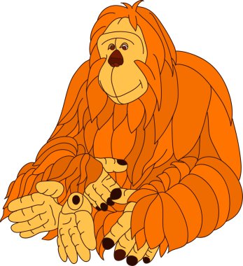 Orangutan clipart