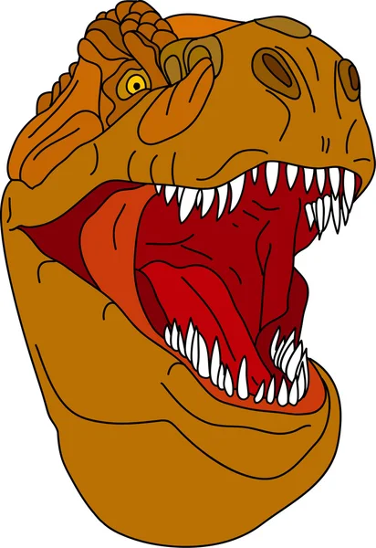 Tête de T-rex — Image vectorielle