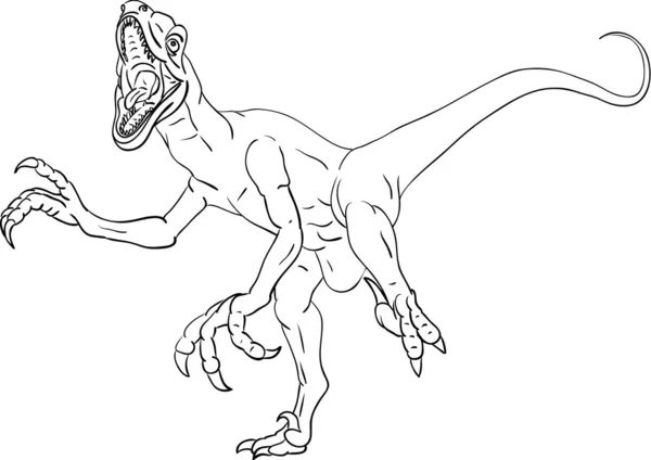 Deinonychus — Archivo Imágenes Vectoriales