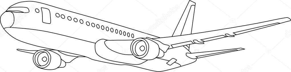 Aircraft silhouette Stock Vectors, Royalty Free Aircraft silhouette ...