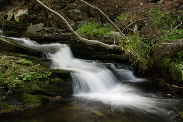 Air terjun di pegunungan sungai — Stok Foto