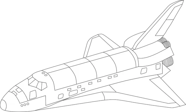 Shuttle spaziale vettoriale — Vettoriale Stock