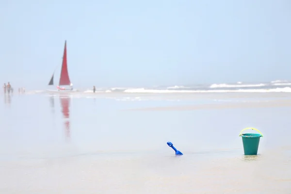 リラックスしたビーチのシナリオ — ストック写真