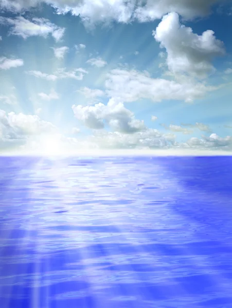 Вода и небо — стоковое фото