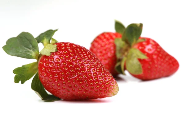Red strawberries isolated — Stock Photo, Image