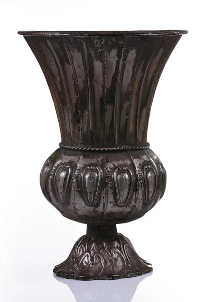 stock image Dark metal vase