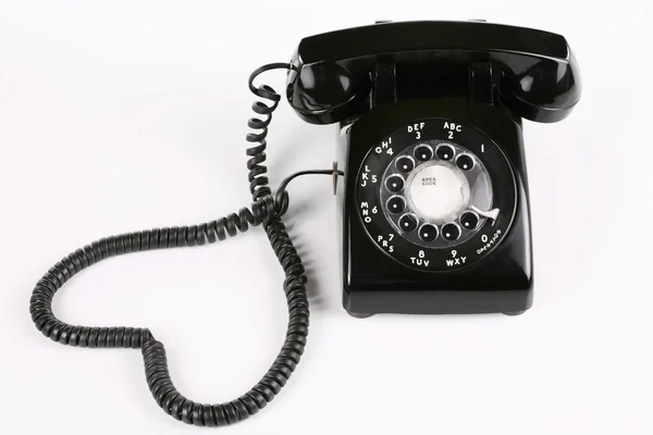 Oude ouderwetse roterende telefoon — Stockfoto