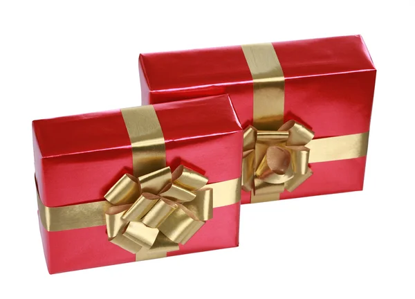 Eleganti regali rossi — Foto Stock