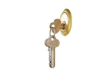 Key and keyhole clipart