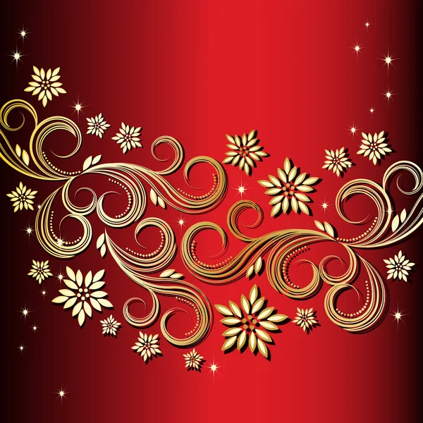 Holiday floral background — Stock Vector