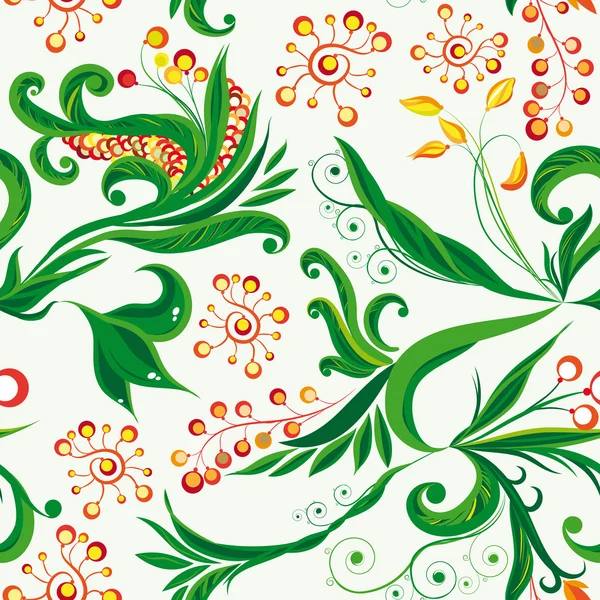 Νεράιδα άνευ ραφής floral φόντο — Διανυσματικό Αρχείο