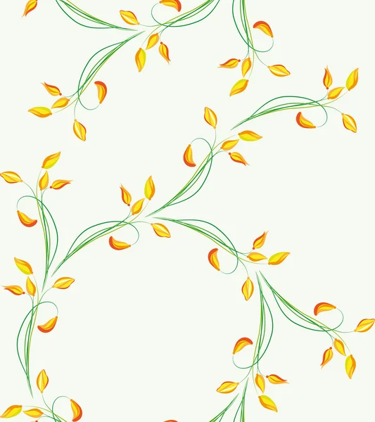 Fairy seamless floral background — Stock Vector