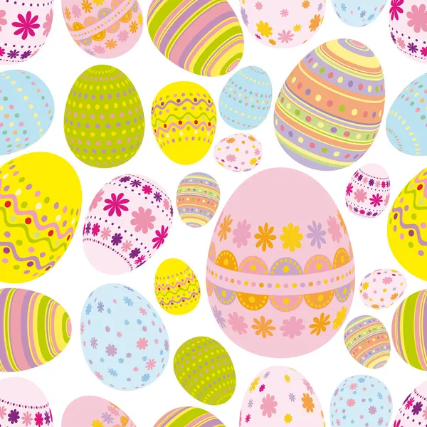 Sfondo uova di Pasqua senza soluzione di continuità — Vettoriale Stock