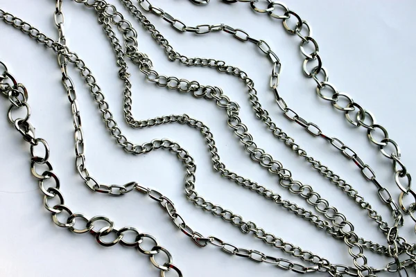 stock image Silver chains