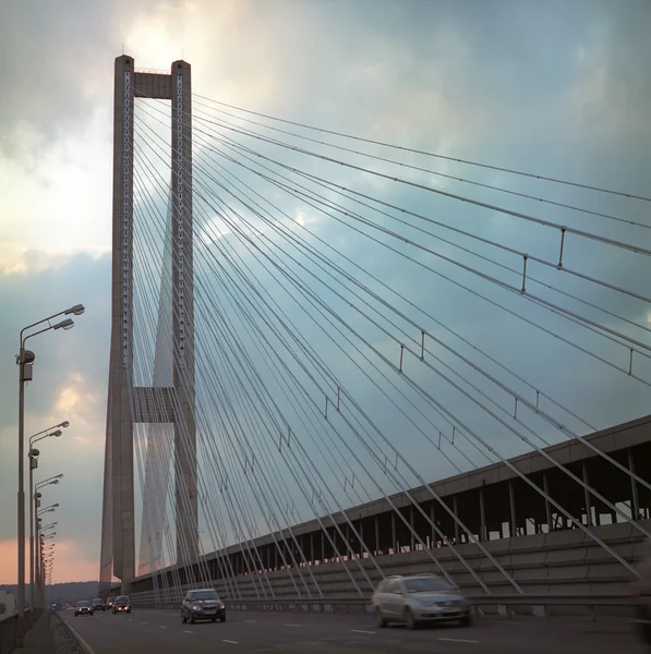Most południowy. Kijów, Ukraina. — Zdjęcie stockowe