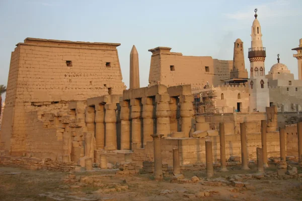 埃及卢克索神庙 图库照片