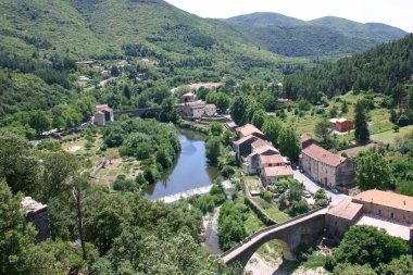 Fransa languedoc olargues pont de diable