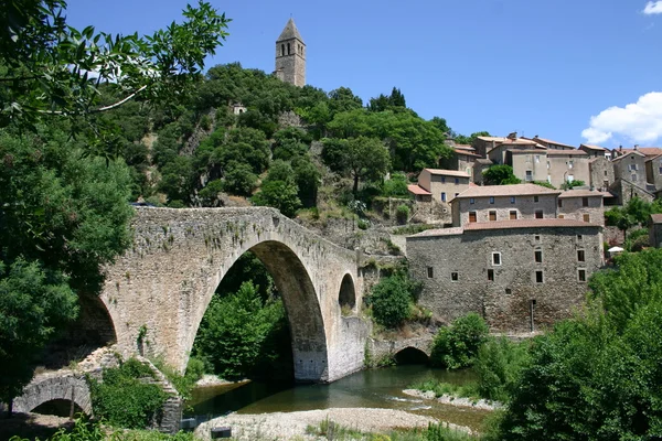 Frankreich Languedoc Olargues Pont de diable — Stockfoto