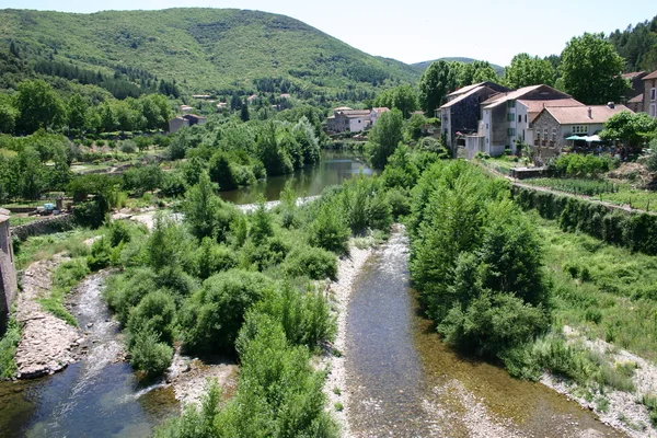 Francia Languedoc Olargues Pont de diable — Foto de Stock