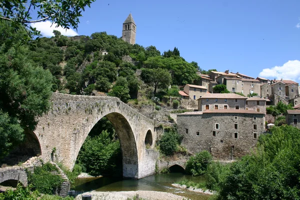 France Languedoc Olargues Pont de diable — Stock Photo, Image