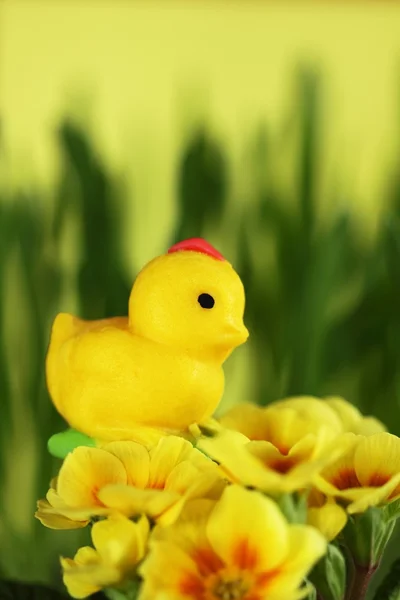 stock image Marzipan chicken Easter decoration