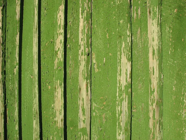 Die alte geschälte Holzwand. — Stockfoto