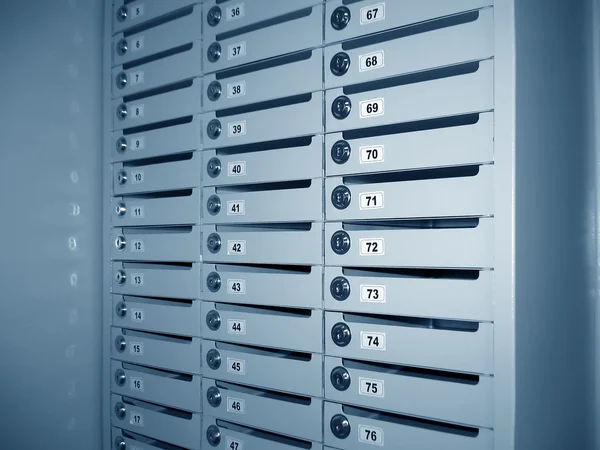 stock image User's boxes in bank.