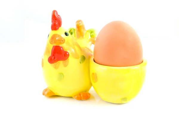 Copo de frango com ovo — Fotografia de Stock