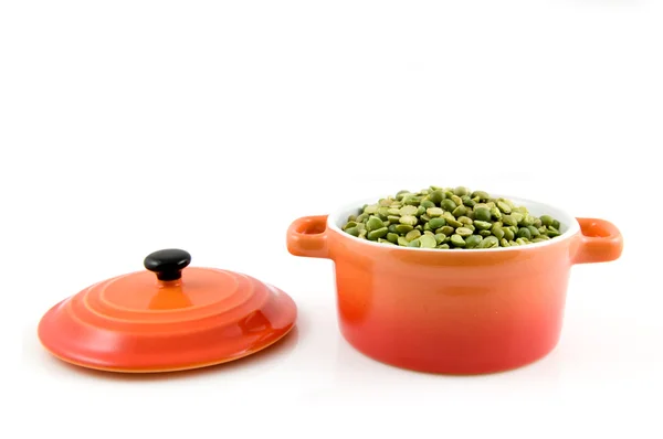 Orange casserole with split peas — Stock Photo, Image