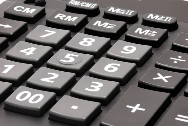 Клавиатура крупного плана калькулятора — стоковое фото