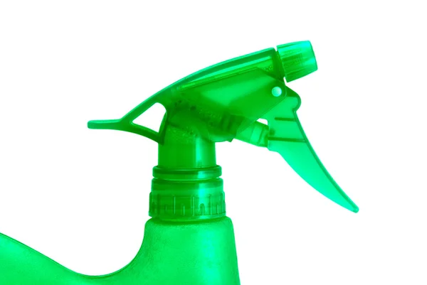 Green watering pot close-up — Stock Photo, Image