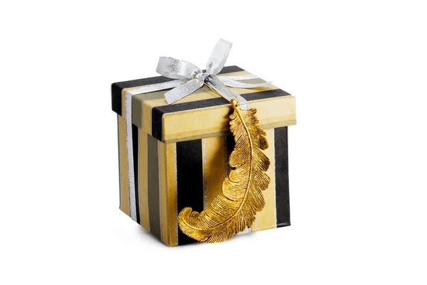 Geschlossene Schachtel für Geschenke dekoriert — Stockfoto